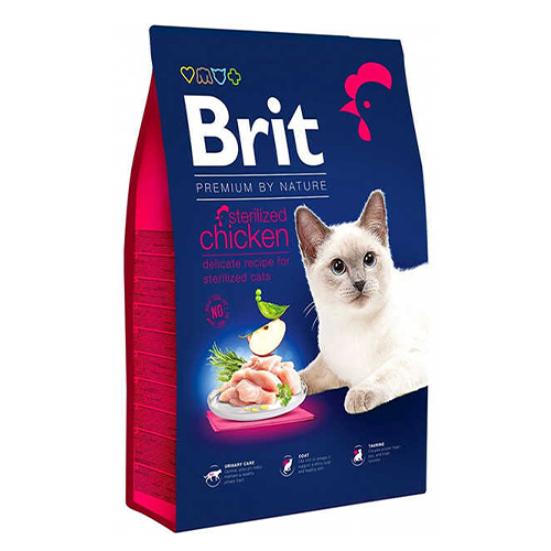 Brit Premium Sterilised Tavuklu Kısırlaştırılmış Kedi Maması 8 KG