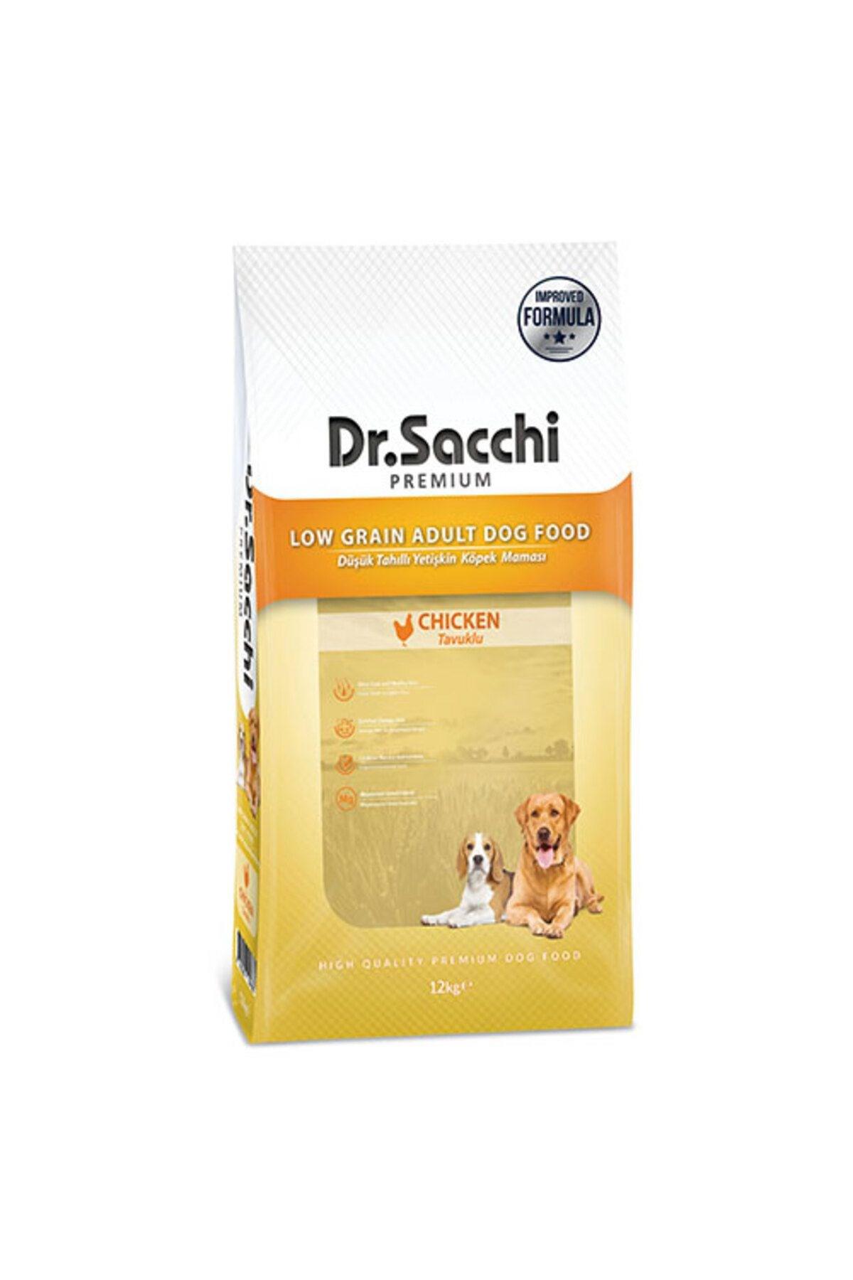 Dr.sacchi Premium Tavuklu Düşük Tahıllı Yetişkin Köpek Maması 12 Kg