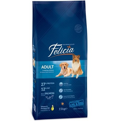 Felicia Düşük Tahıllı Somonlu Yetişkin Köpek Maması 3 KG