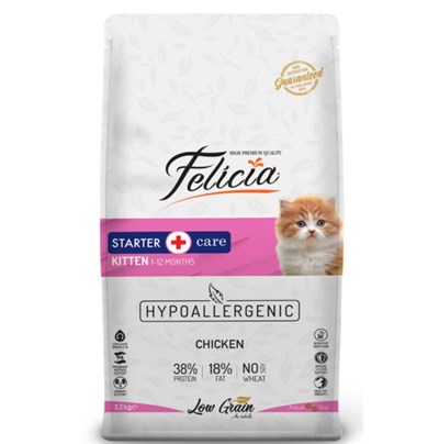 Felicia Kitten Tavuklu ve Hamsili Düşük Tahıllı Yavru Kedi Maması 2 KG