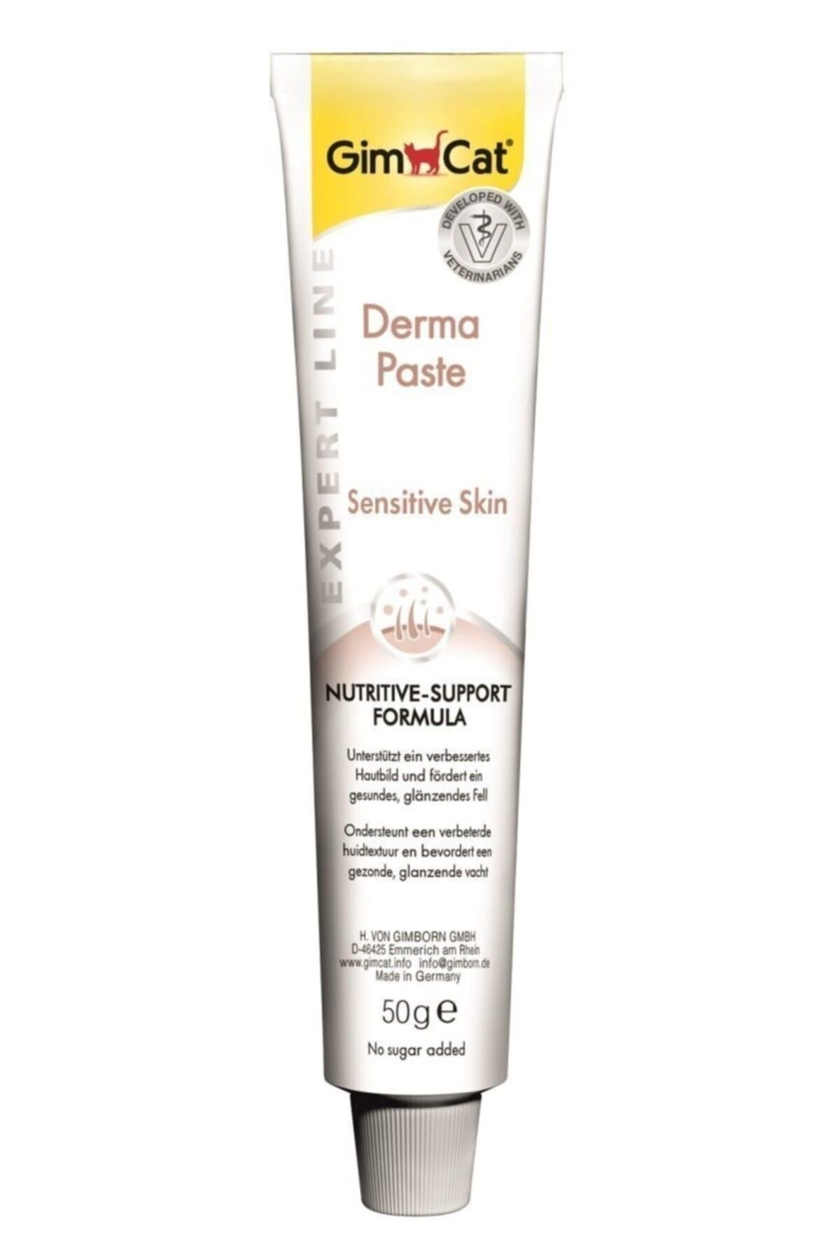 GimCat Derma Sensitive Skin Tüy Sağlığı Destekleyici Kedi Macunu 50 gr