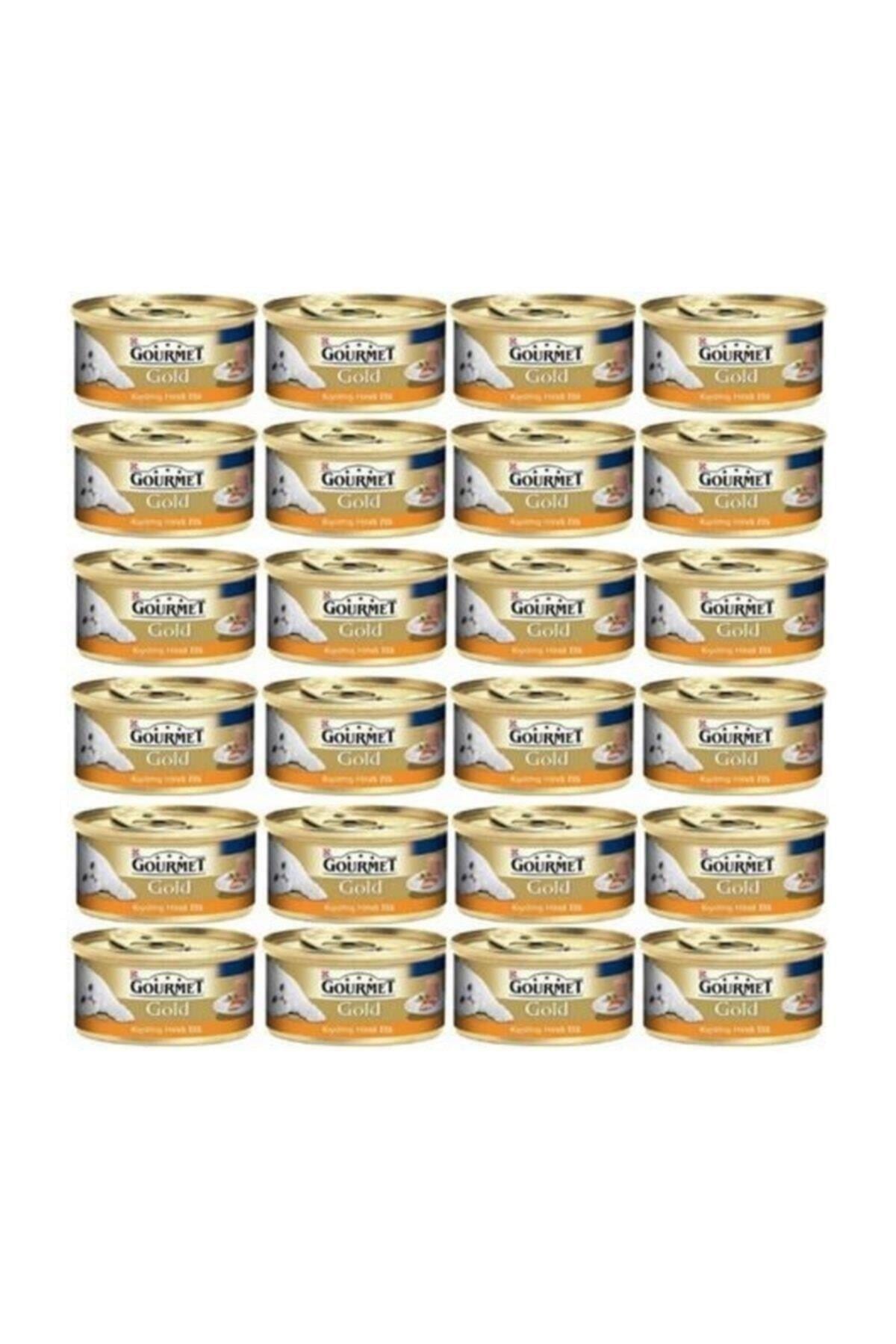 Gourmet Gold Kiyilmiş Hindi Etli Yetişkin Kedi Konservesi 85 Gr 24 Adet