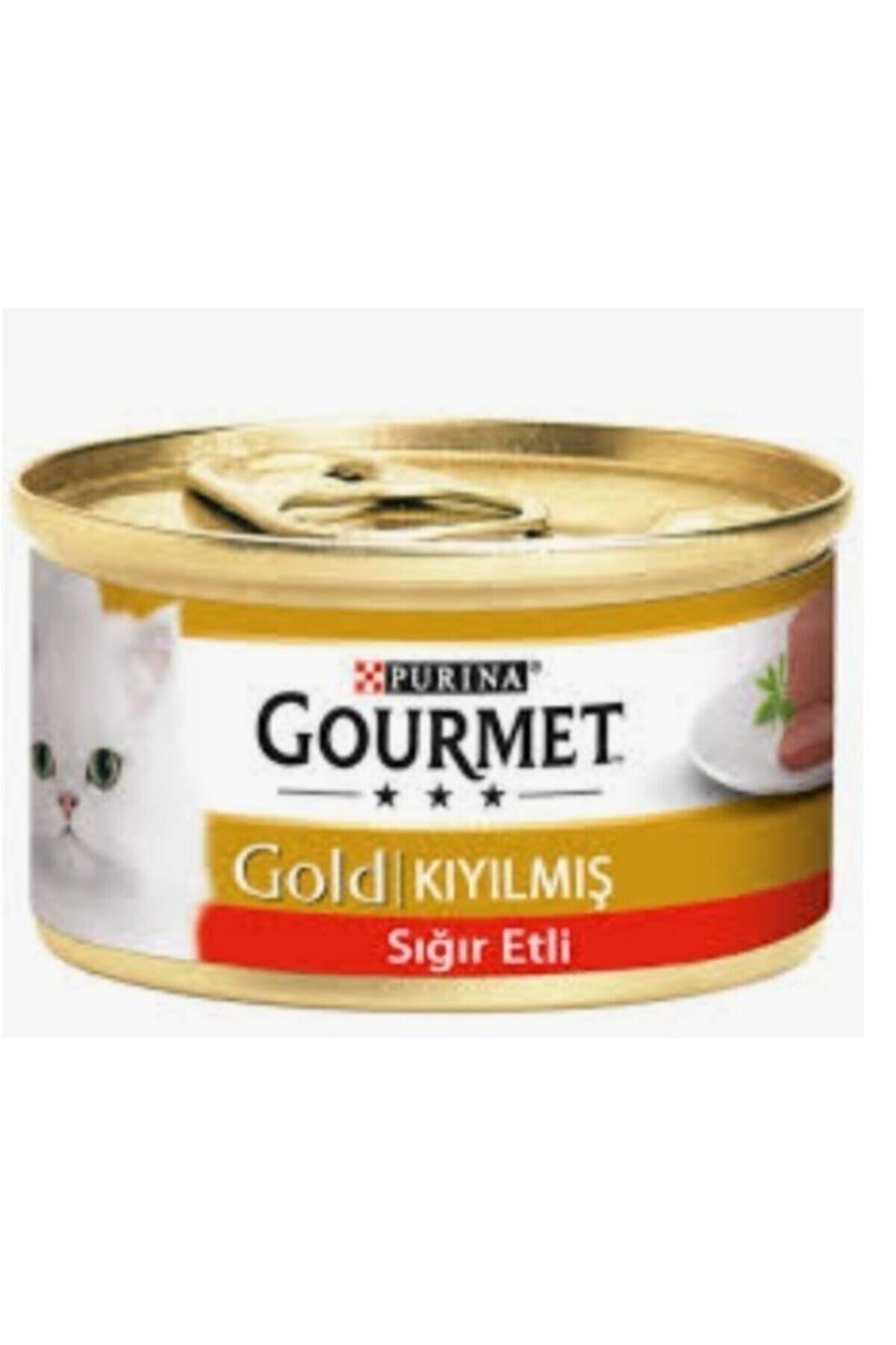 Gourmet Gold Kiyilmiş Sığır Etli Yetişkin Kedi Konservesi 85 Gr