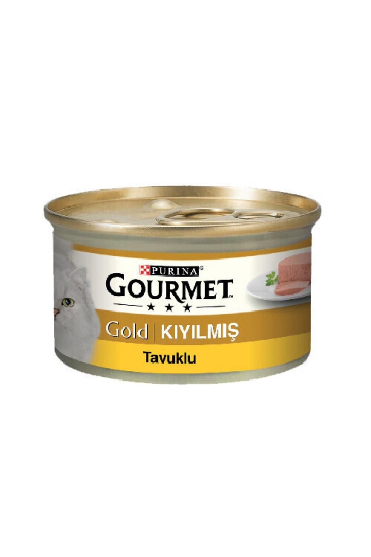 Gourmet Gold Kiyilmiş Tavuk Etli Yetişkin Kedi Konservesi 85 Gr 