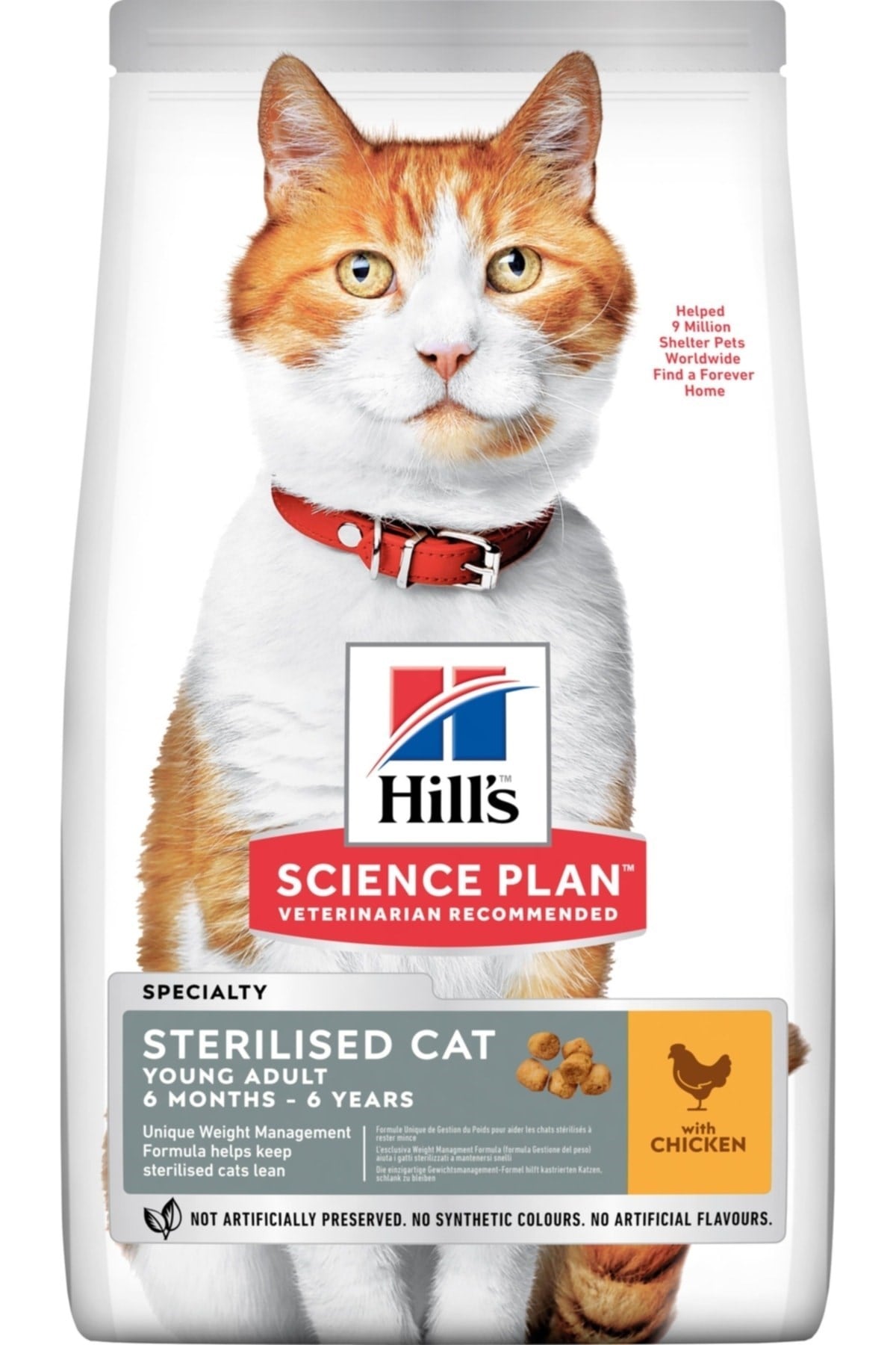 Hills Young Sterilised Tavuklu Kısırlaştırılmış Kedi Maması 15 Kg