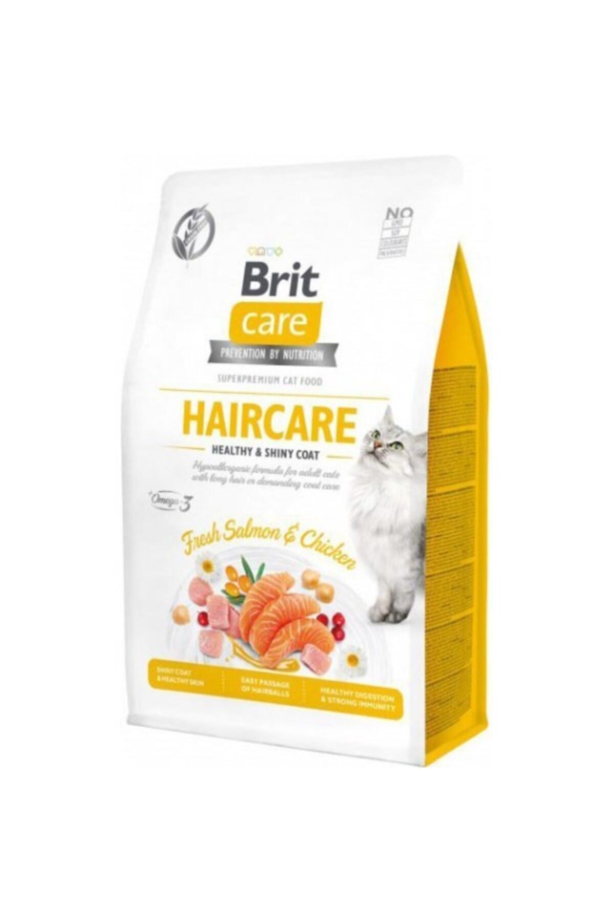 Hipoalerjenik Haircare Tavuk Ve Somonlu Tahılsız Deri Ve Tüy Bakım Kedi Maması 400 Gr