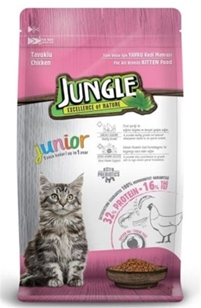 Jungle Junior Tavuklu Yavru Kedi Maması 500 G