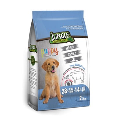 Jungle Kuzu Etli Yavru Köpek Maması 2500 G