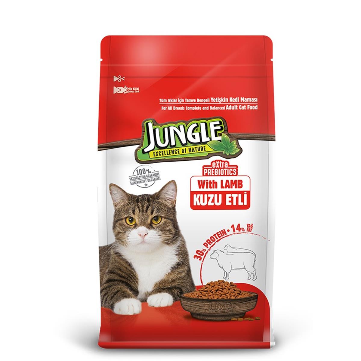 Jungle Kuzu Etli Yetişkin Kedi Maması 1500 G