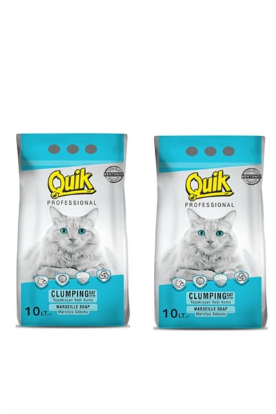 Kedi Kumu 10 Lt X 2 Adet Ince Taneli Topaklaşan Marsilya Sabunlu