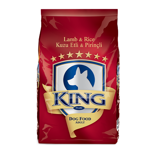 King Kuzu Etli Pirinçli Yetişkin Köpek Maması 15 Kg