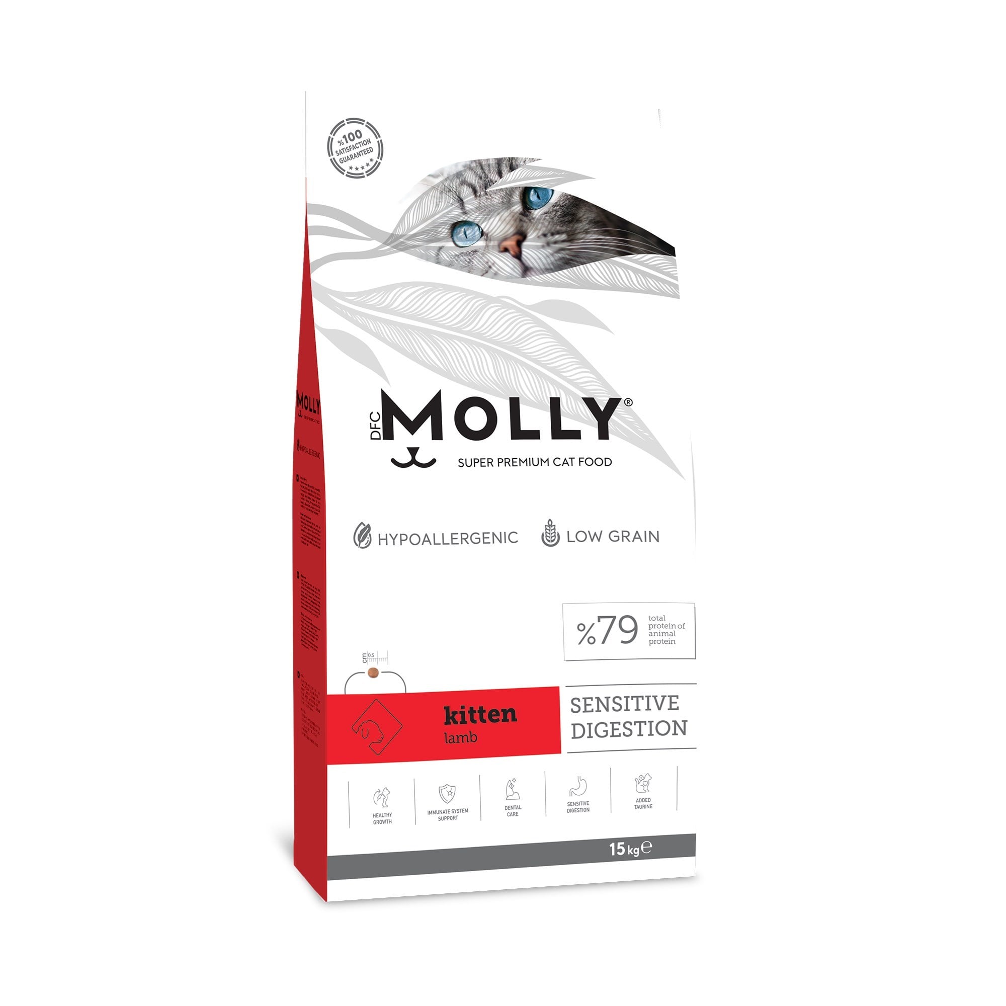 Molly Hipoalerjenik Kuzu Etli Düşük Tahıllı Yavru Kedi Maması 15 kg