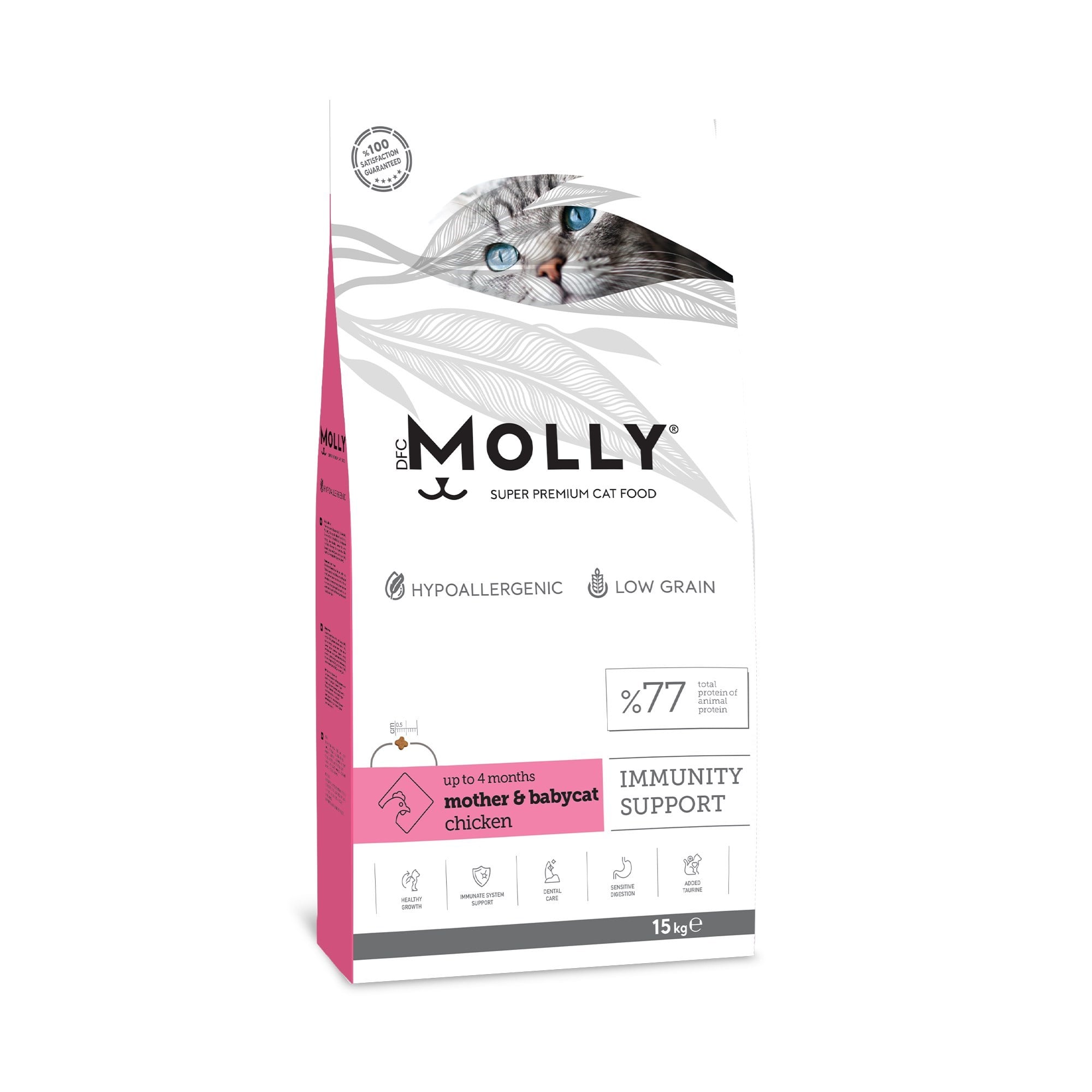 Molly Mother&Babycat Tavuklu Düşük Tahıllı Yavru Kedi Maması 15 kg