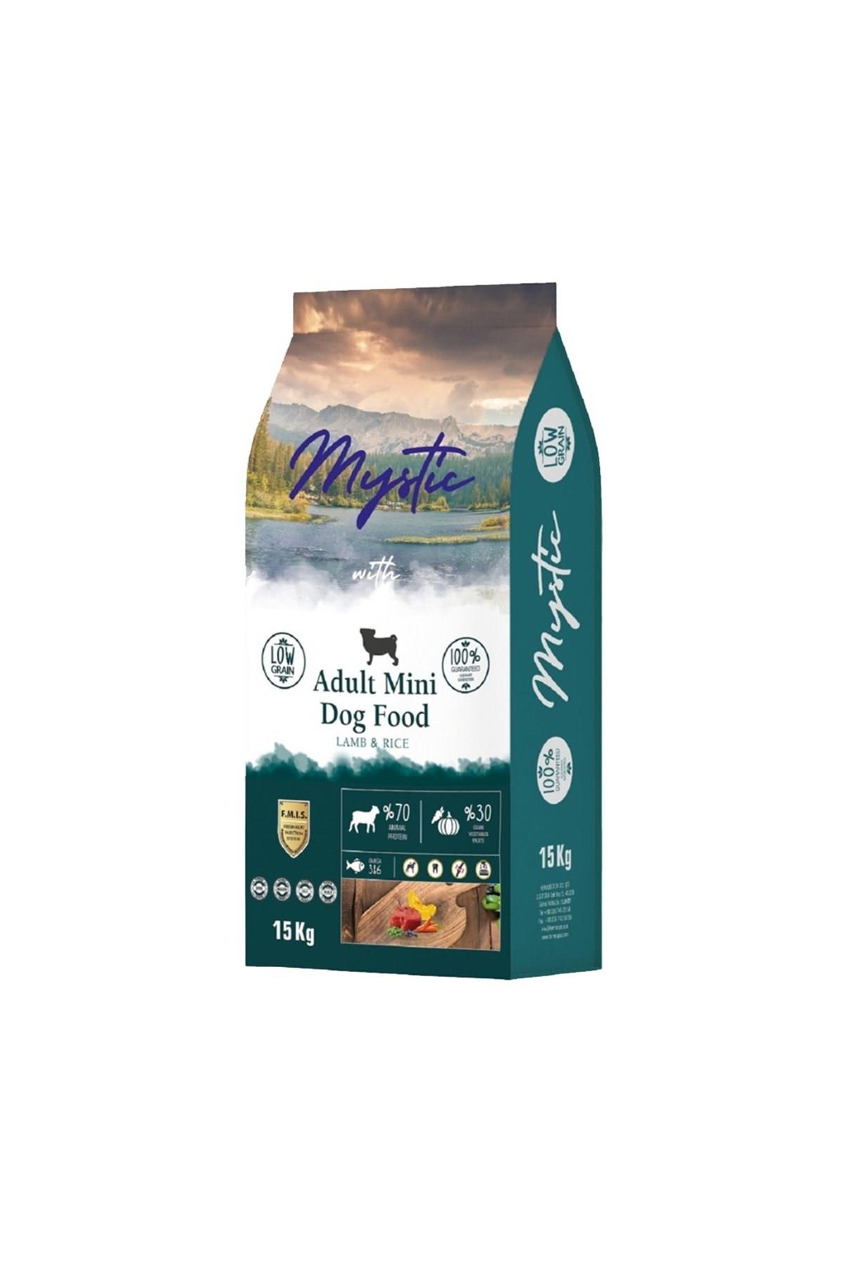 Mystic Az Tahıllı Yetişkin Köpek Maması Mini Orta Kuzulu  15 Kg