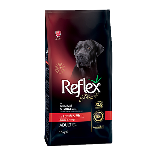 Plus Orta&Büyük Irk Kuzu ve Pirinçli Köpek Maması 15 kg