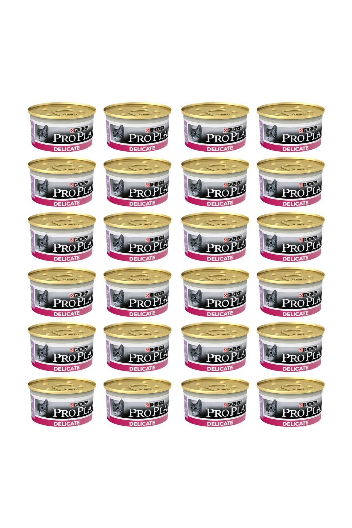 Pro Plan Delicate Hassas Hindi Etli Yetişkin Kedi Konserve 85 gr 24 Adet
