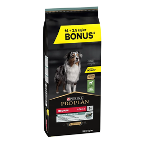 PRO PLAN® Medium Adult Kuzu Etli Köpek Maması 14 Kg +2.5 Kg HEDİYE