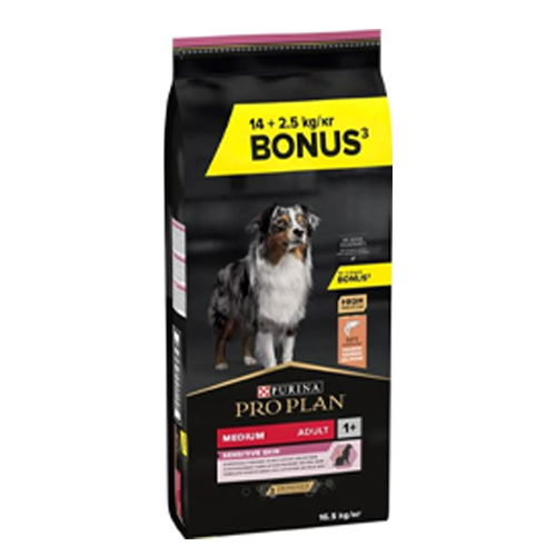 Pro Plan Medium Adult Somonlu Hassas Yetişkin Köpek Maması 14 + 2.5 KG