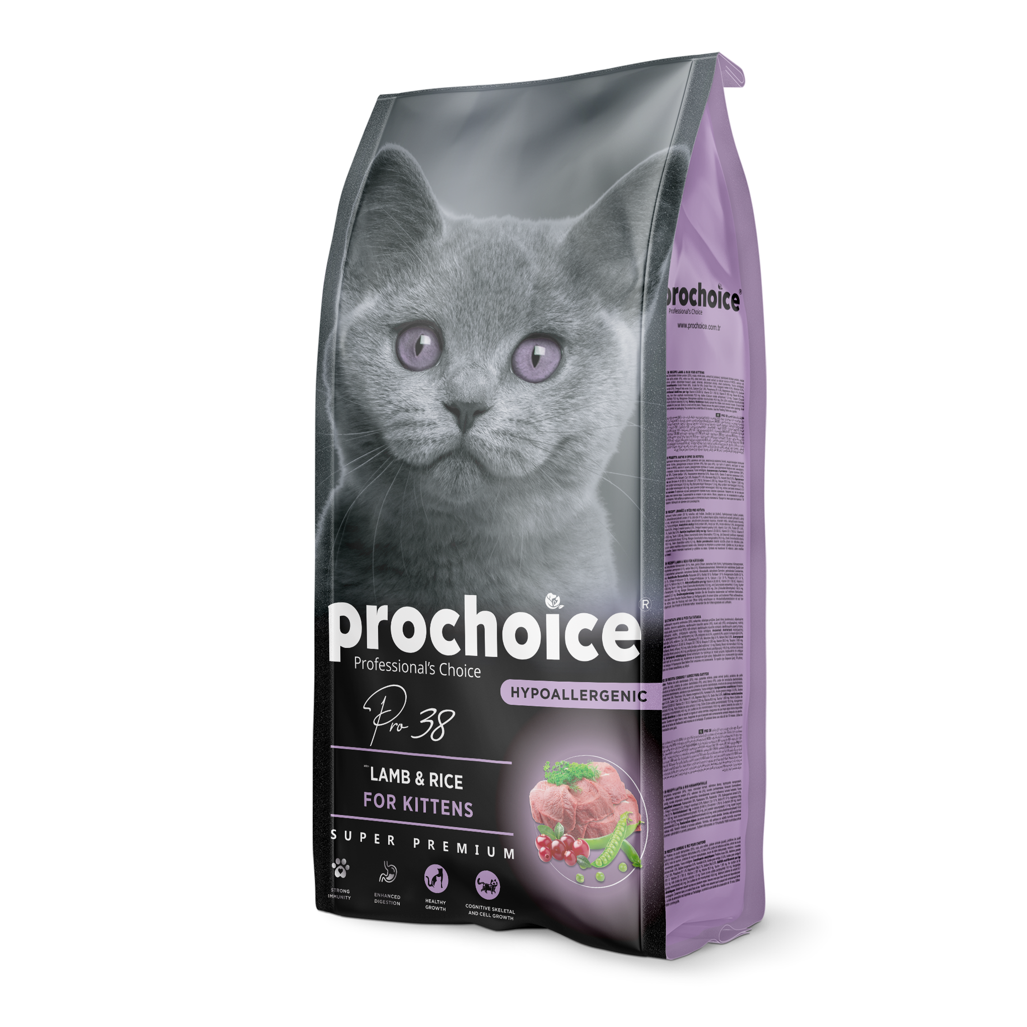 Prochoice Pro 38 Kitten Kuzu Etli Yavru Kedi Maması 2 KG