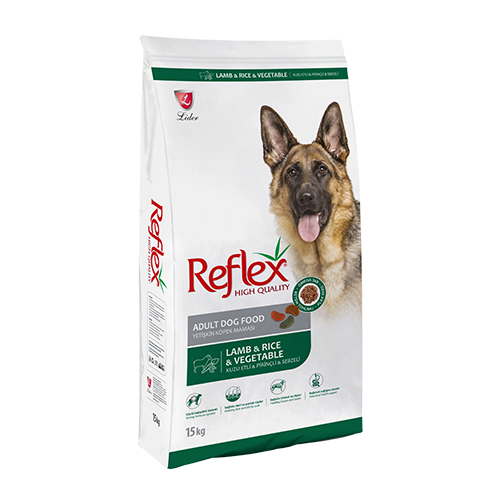 Reflex Adult Dog Kuzu Etli & Pirinçli & Sebzeli Yetişkin Köpek Maması 15 Kg