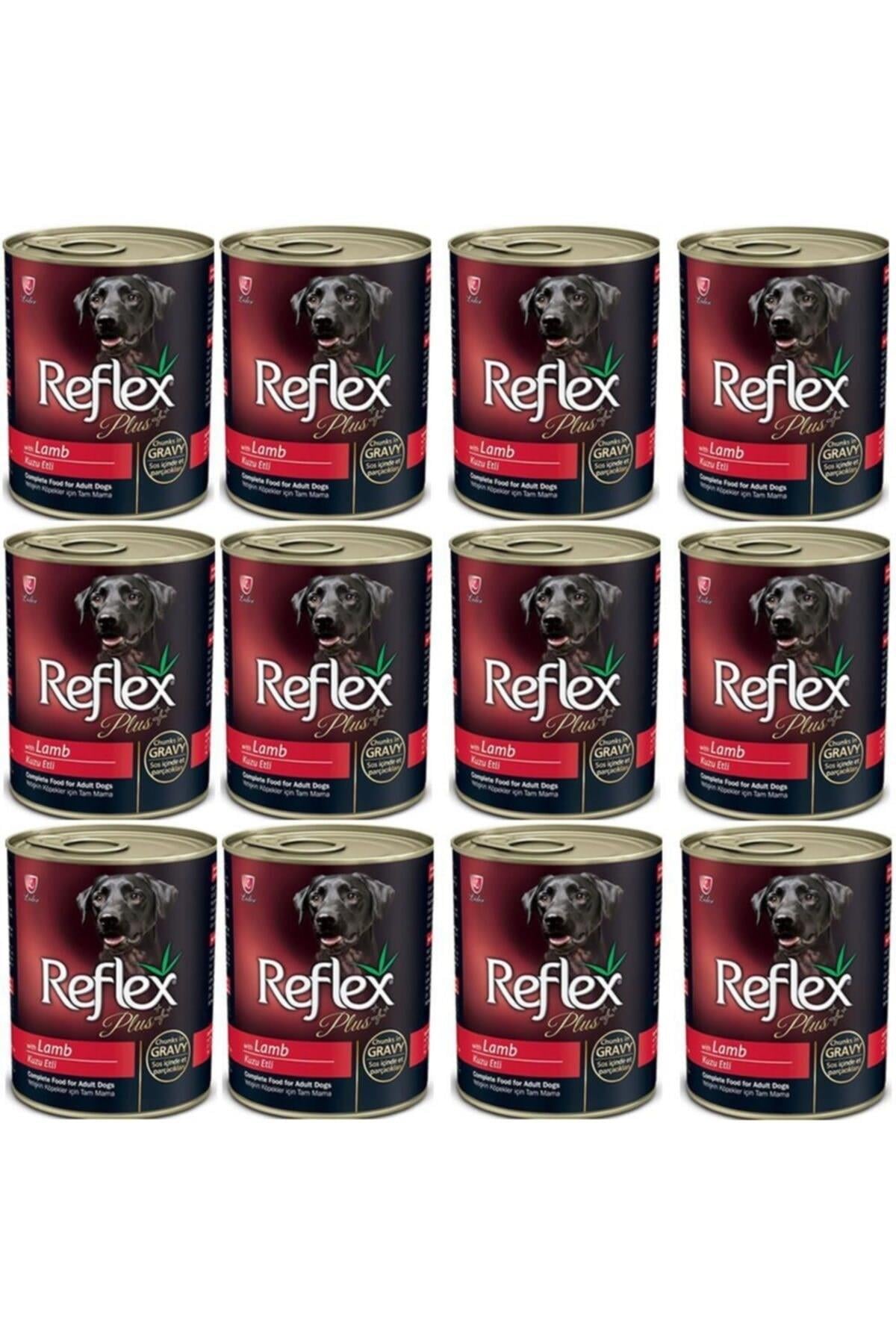 Reflex Plus Gravy Kuzu Etli Konserve Yetişkin Köpek Maması 12 x 400 gr