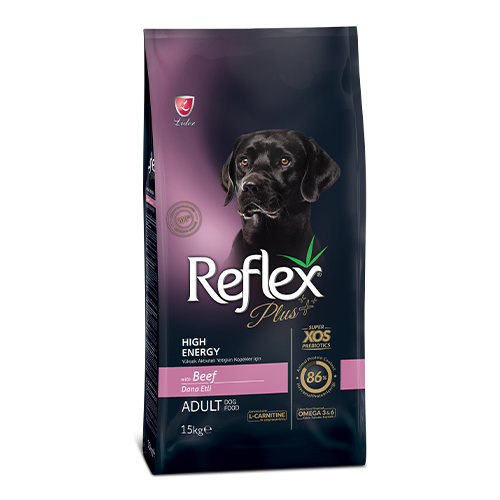 Reflex Plus High Energy Biftekli Yetişkin Köpek Maması 15 KG