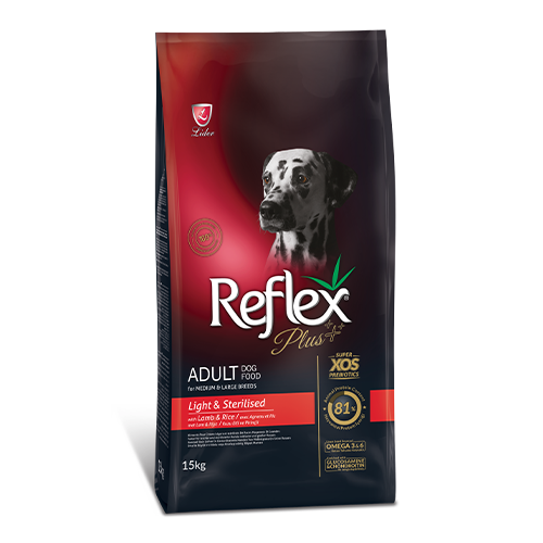 Reflex Plus Kuzu Etli Ve Pirinçli Kısırlaştırılmış Köpek 15 KG