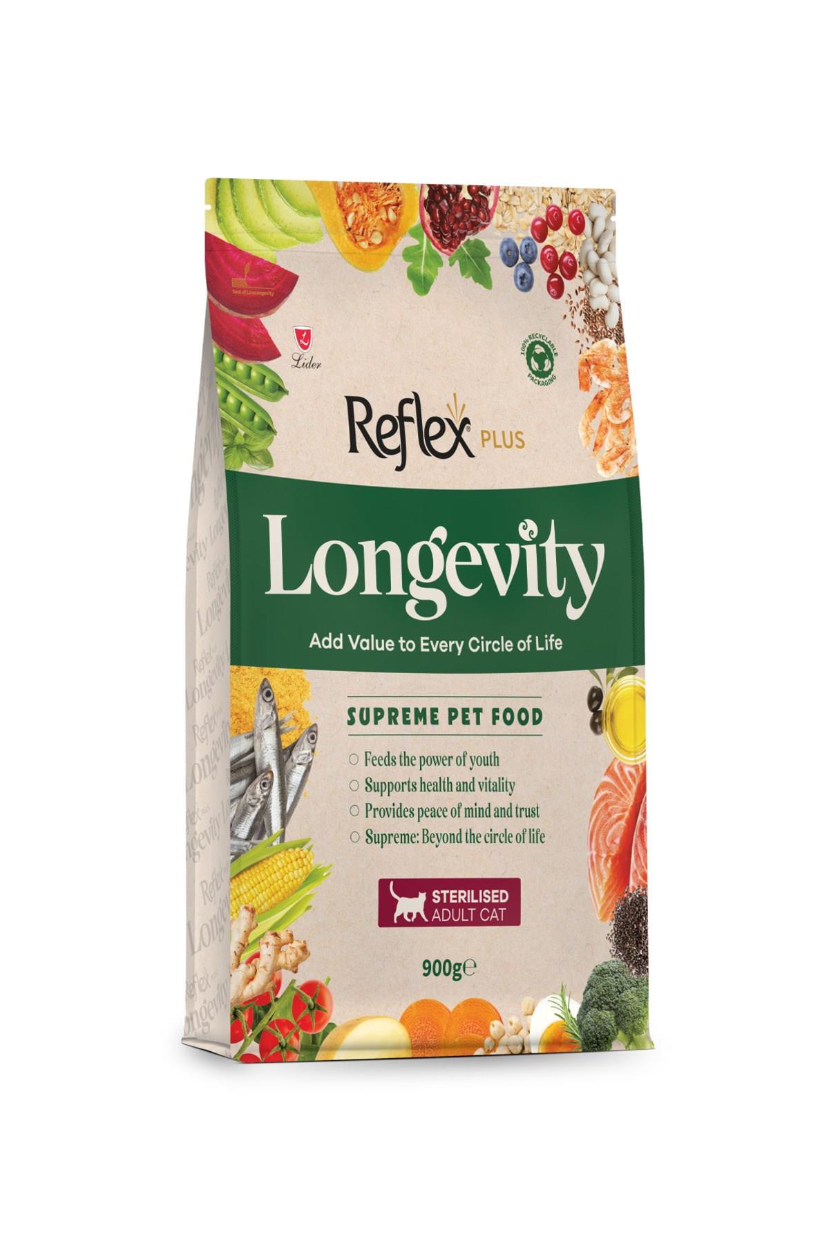 Reflex Plus Longevity Kısırlaştırılmış Yetişkin Kedi Maması 900 gr
