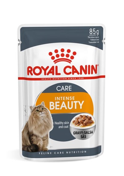 Royal Canin Intense Beauty Gravy Soslu Pouch Yetişkin Kedi Yaş Maması 12 x 85 G