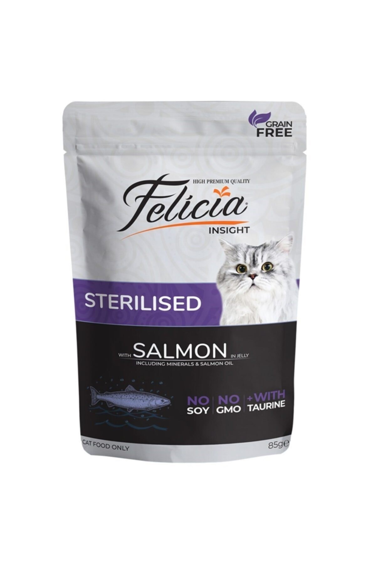 Tahılsız 85 Gr Sterilised Salmon Pouch Ked I Maması