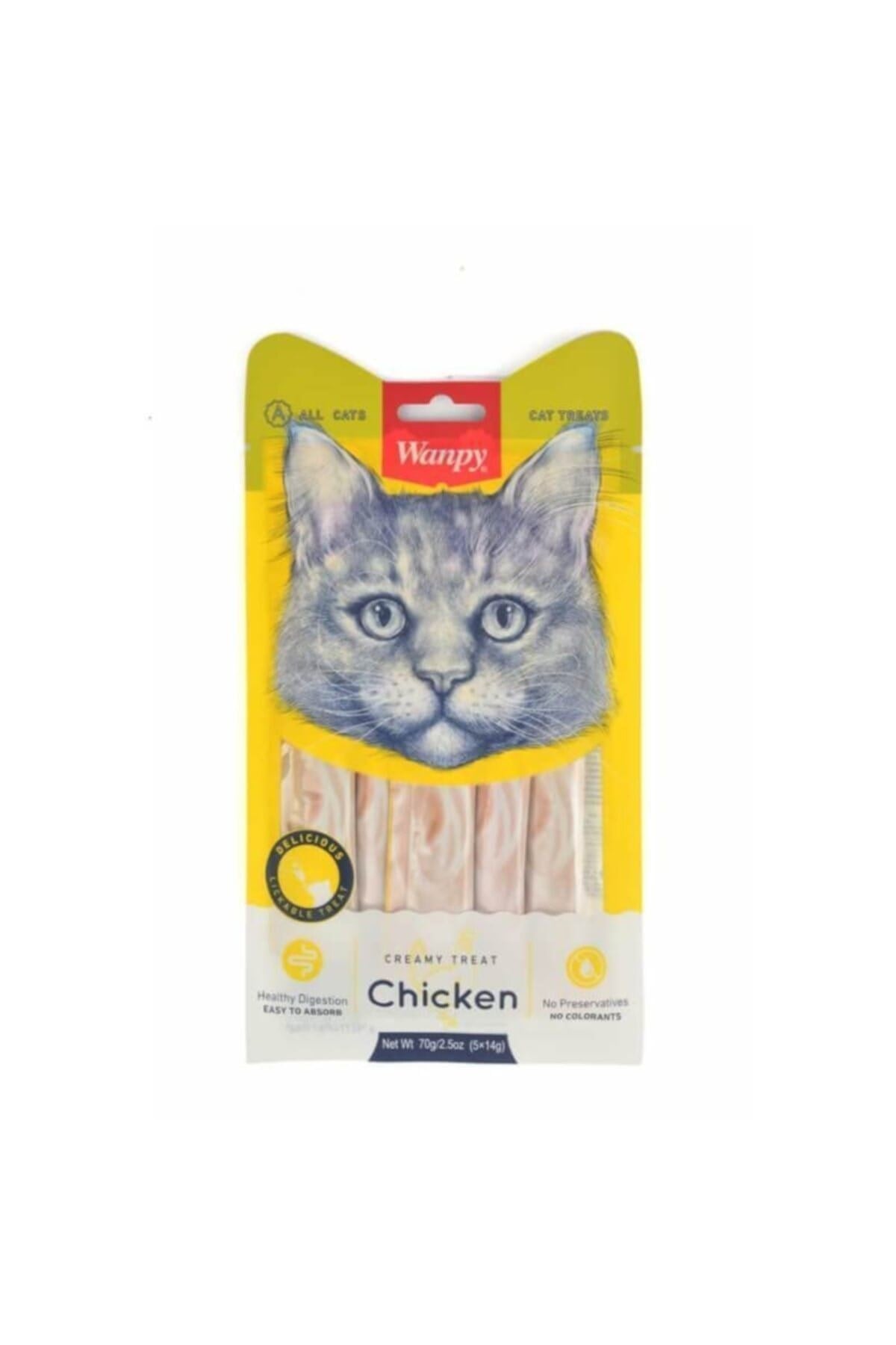 Tavuklu Sıvı Kedi Ödül Maması 5x14 gr