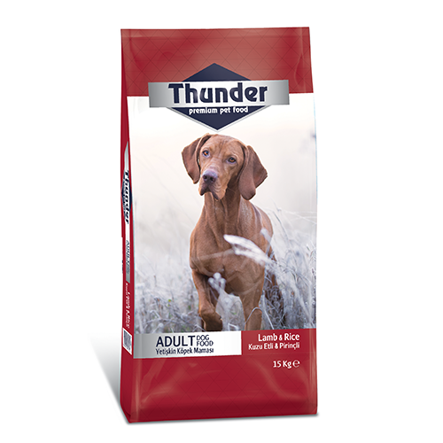 Thunder Kuzu Etli Pirinçli Yetişkin Köpek Maması 15 kg