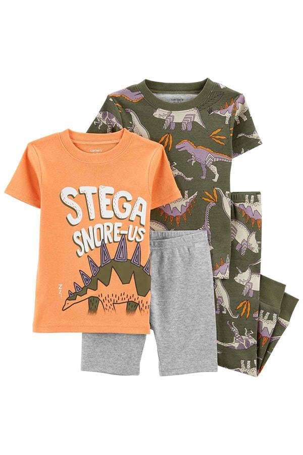 23Y.CRT.2O831210Carters Erkek Çocuk Dinozro Detaylı 4'Lü Pijama Takımı