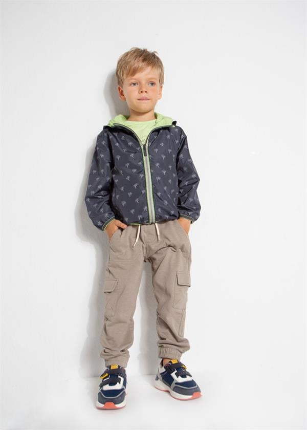 23Y.MYR.03464.046Mayoral Erkek Çift Taraflı Kapüşonlu Rüzgarlık