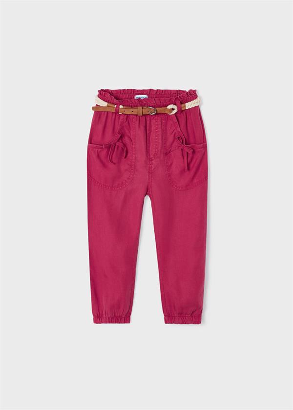 23Y.MYR.03503.052Mayoral Kız Çocuk Kemerli Tencel Pantolon