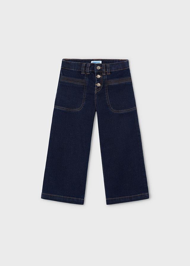 24K.MYR.04547.080Mayoral Kız Çocuk Düğme Detaylı Denim Pantolon
