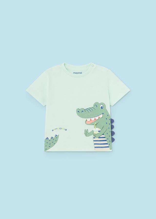 24Y.MYR.01022.019Mayoral Erkek Bebek Timsah Detaylı Tshirt