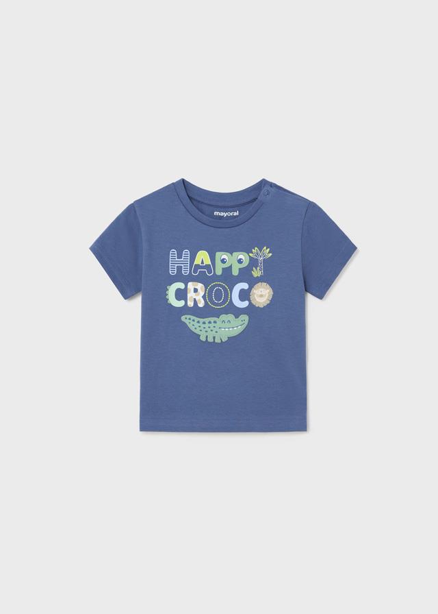 24Y.MYR.01023.024Mayoral Erkek Bebek Timsah Detaylı Tshirt
