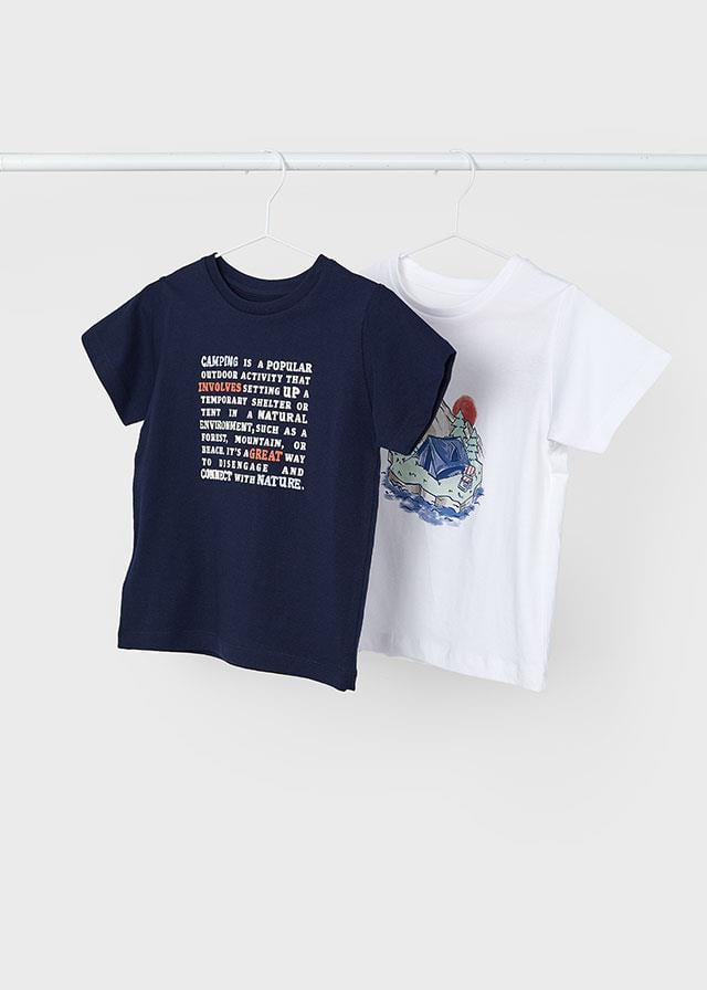 24Y.MYR.03005.051Mayoral Erkek Çocuk Camping Temalı 2'Li Tshirt