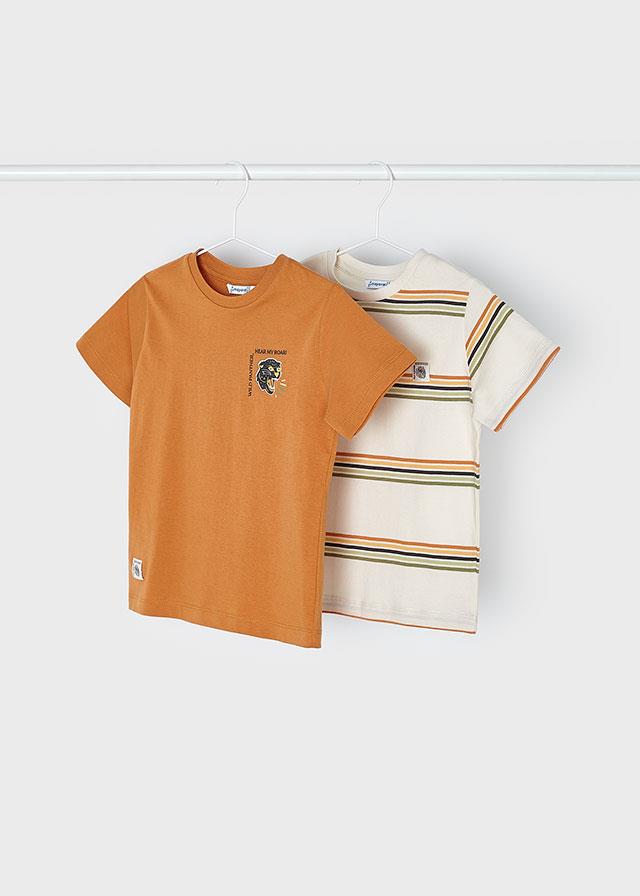 24Y.MYR.03009.068Mayoral Erkek Çocuk Çizgili 2'Li Tshirt