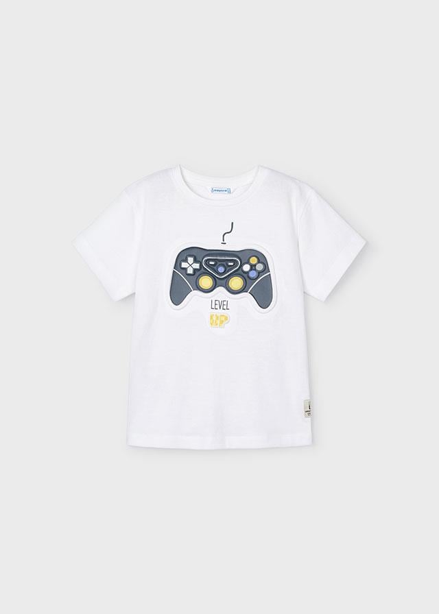 24Y.MYR.03016.018Mayoral Erkek Çocuk Gamepad Detaylı Tshirt