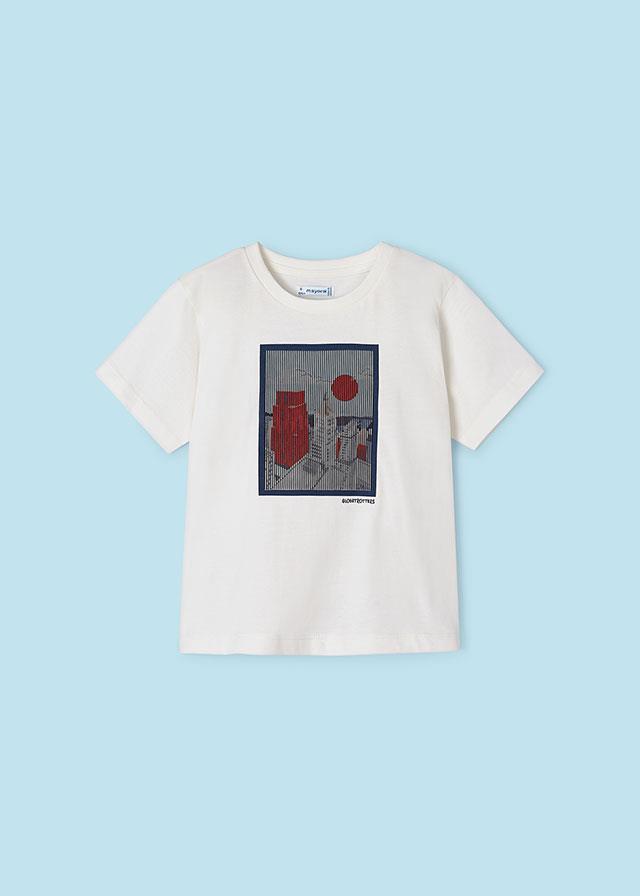 24Y.MYR.03022.028Mayoral Erkek Çocuk Tablo Desenli Tshirt