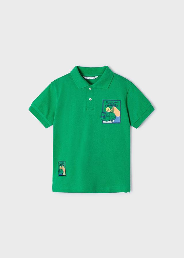24Y.MYR.03106.033Mayoral Erkek Çocuk Camping Temalı Polo Yaka Tshirt