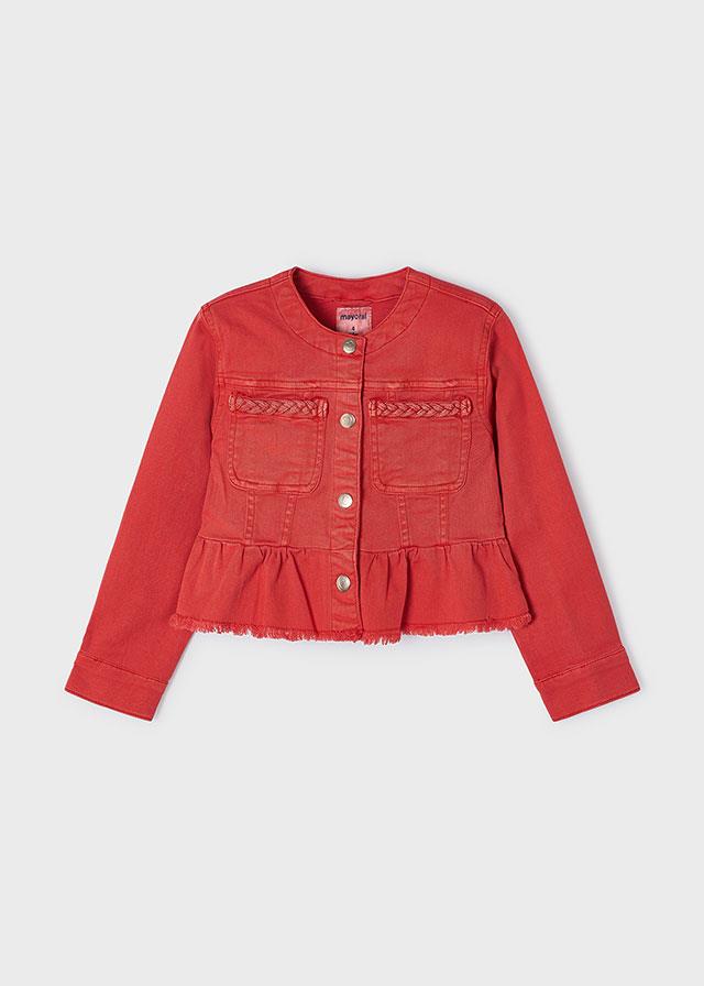 24Y.MYR.03473.046Mayoral Kız Çocuk Cep Detaylı Gabardin Ceket
