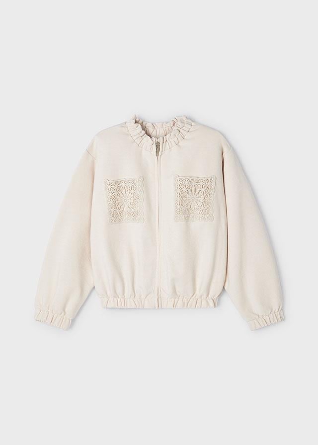 24Y.MYR.03476.088Mayoral Kız Çocuk Nakış Cepli Sweatshirt