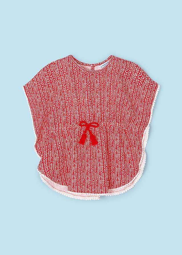 24Y.MYR.03942.080Mayoral Kız Çocuk Ponpon Detaylı Kaftan