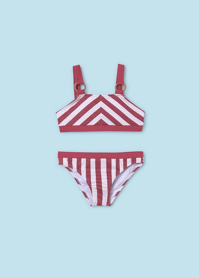 24Y.MYR.06762.042Mayoral Kız Çizgili Bikini Takımı