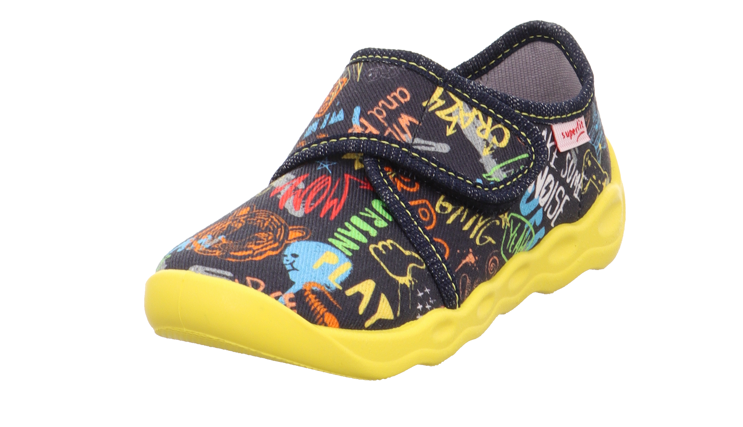 24Y.SPR.1-006273-8010-2Superfit Erkek Çocuk Tekstil Ev Ayakkabısı