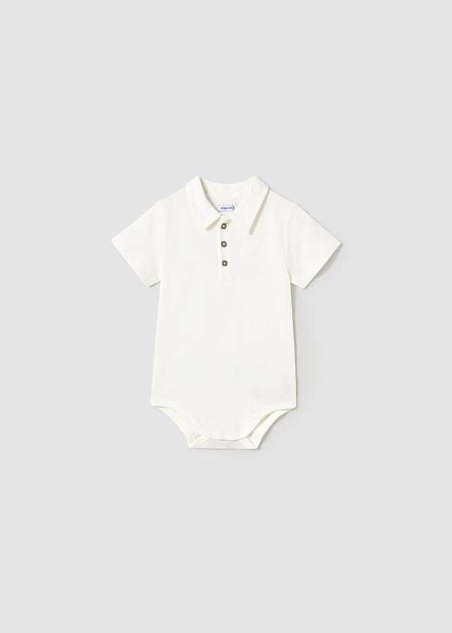 25Y.MYR.01744.064Mayoral Erkek Bebek Polo Yaka Çıtçıtlı Body