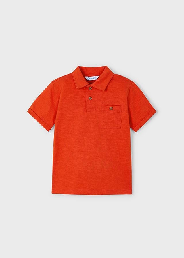 25Y.MYR.03109.011Mayoral Erkek Çocuk Polo Yaka Cep Detaylı Tshirt